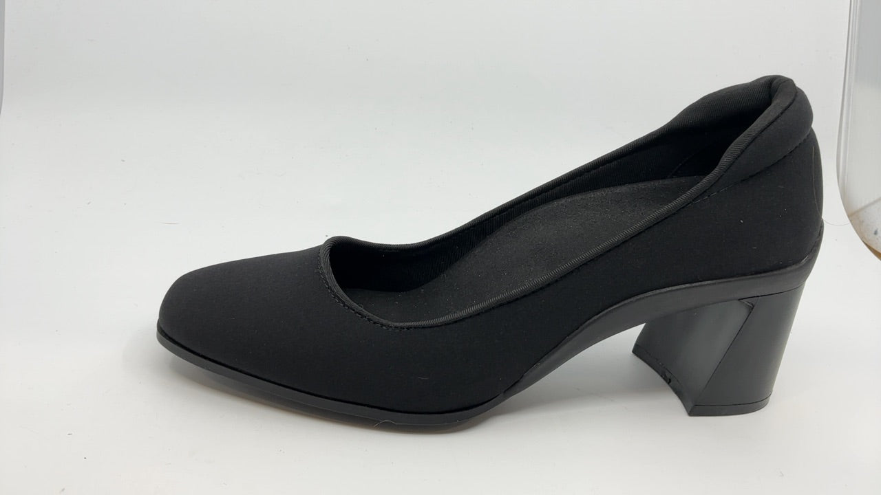 Aerosoles Casta Mid Heeled Pump, Black Stretch, 7.5W - Image 6