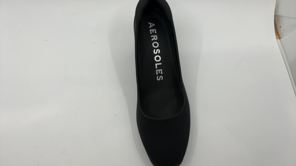Aerosoles Casta Mid Heeled Pump, Black Stretch, 7.5W - Image 8