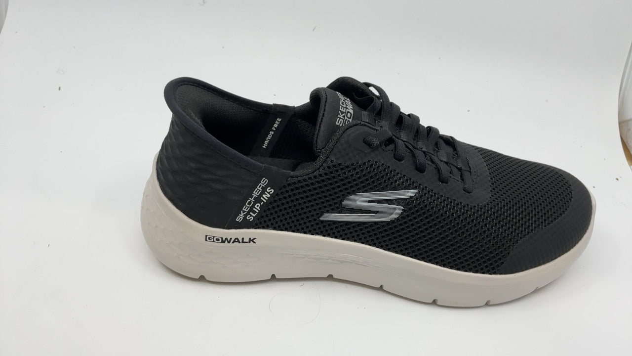 Skechers Women's Go Walk Flex Hands Free Slip-Ins - Grand Entry Sneaker, Black/White, 8.5 Wide US - Image 6