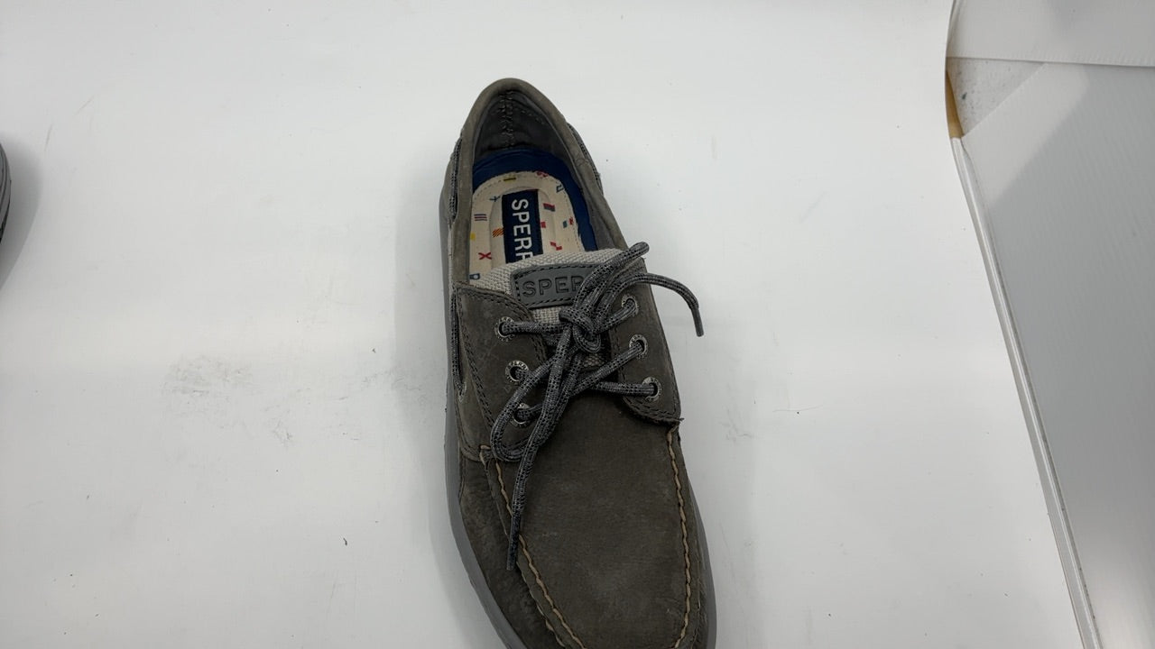 Sperry Mens Shoes Men's Billfish 3-Eye Boat Shoe, Grey Nubuck, 8.5 - Image 2