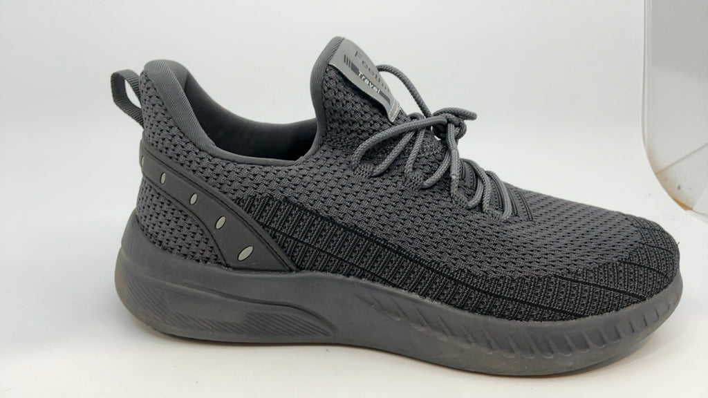 Feethit Mens Slip On Walking Shoes Blade Tennis Shoes Non Slip Running Shoes Lightweight Workout Shoes Breathable Mesh Fashion Sneakers Dark Grey Size 9 - Image 3