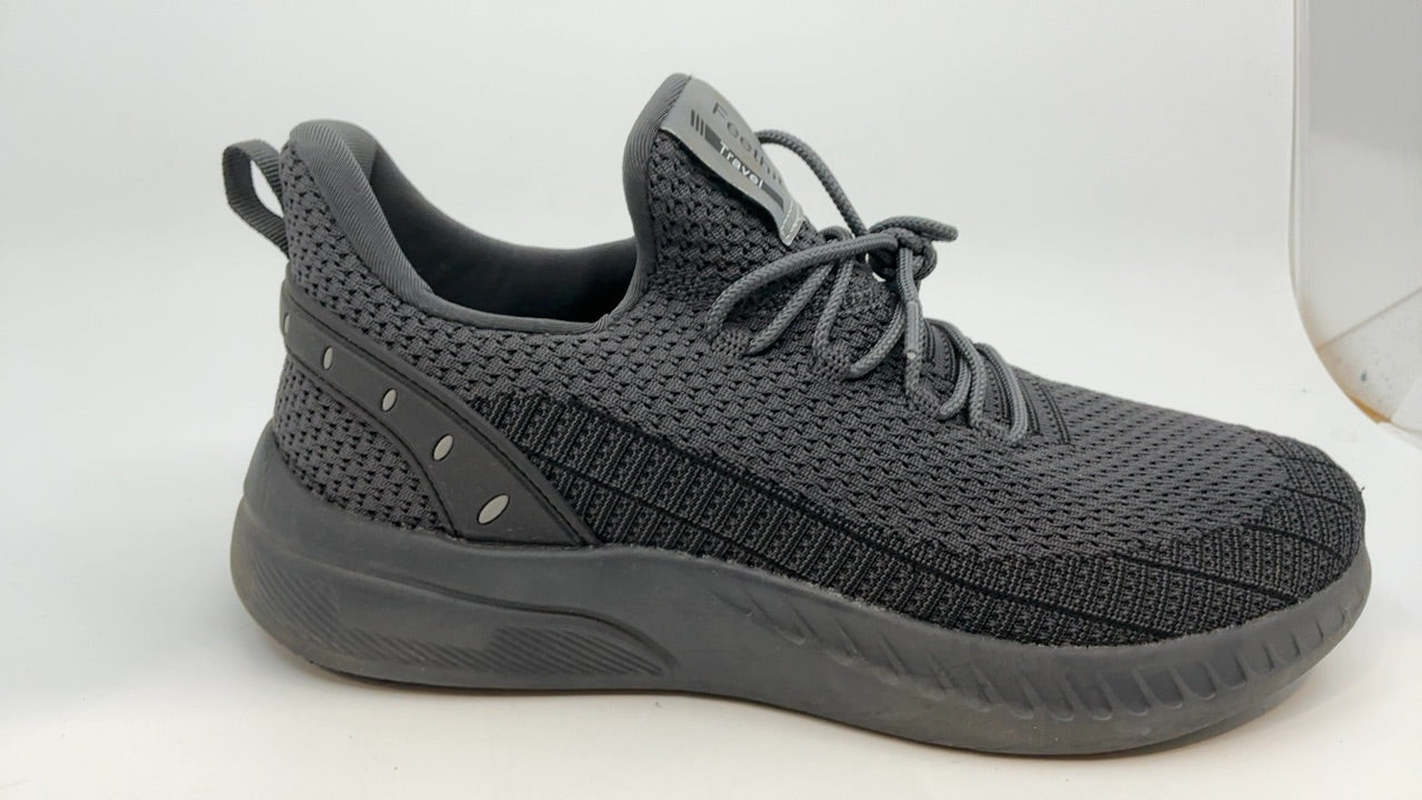 Feethit Mens Slip On Walking Shoes Blade Tennis Shoes Non Slip Running Shoes Lightweight Workout Shoes Breathable Mesh Fashion Sneakers Dark Grey Size 9 - Image 3