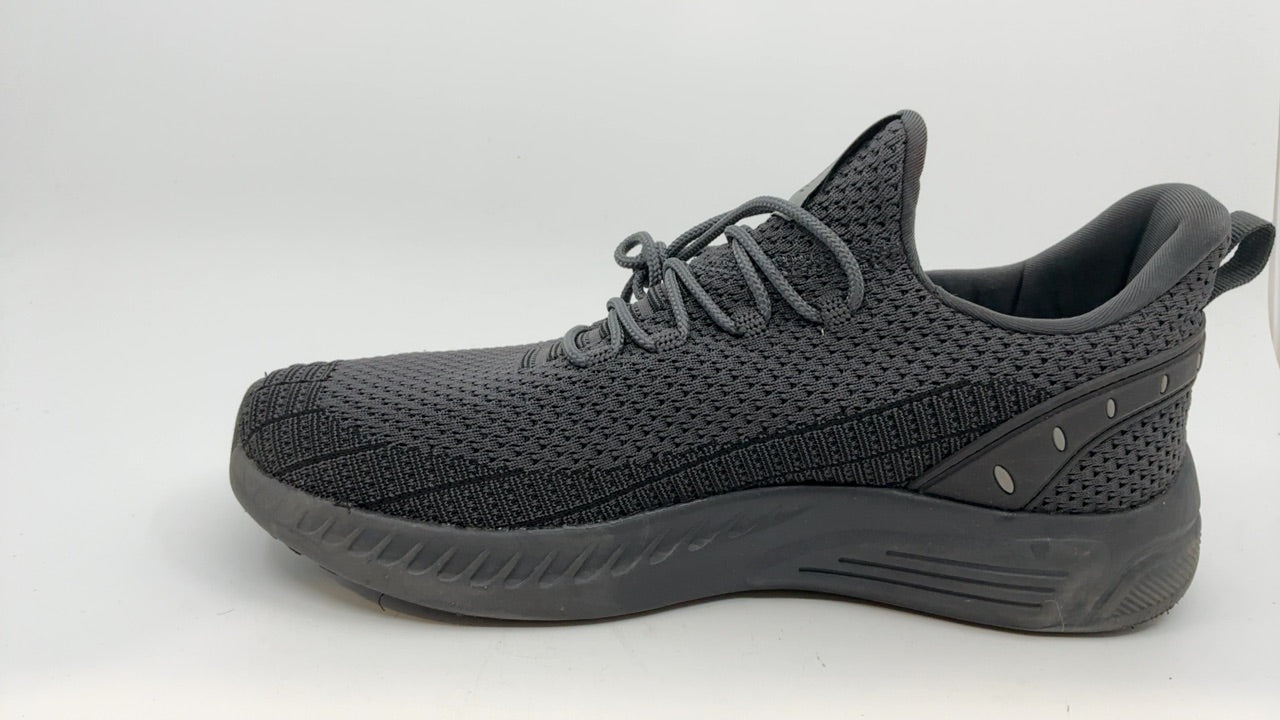 Feethit Mens Slip On Walking Shoes Blade Tennis Shoes Non Slip Running Shoes Lightweight Workout Shoes Breathable Mesh Fashion Sneakers Dark Grey Size 9 - Image 4
