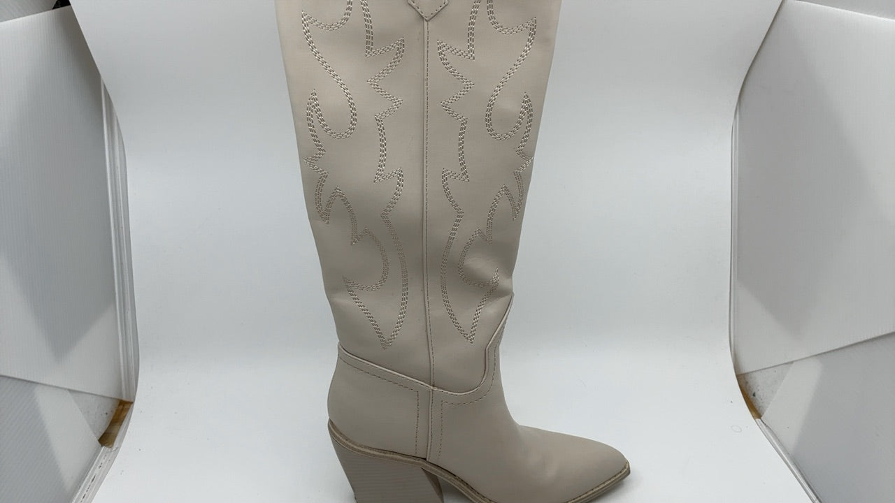 Madden Girl Women's Arizona Western Boot, Bone Paris, 7 - Image 6