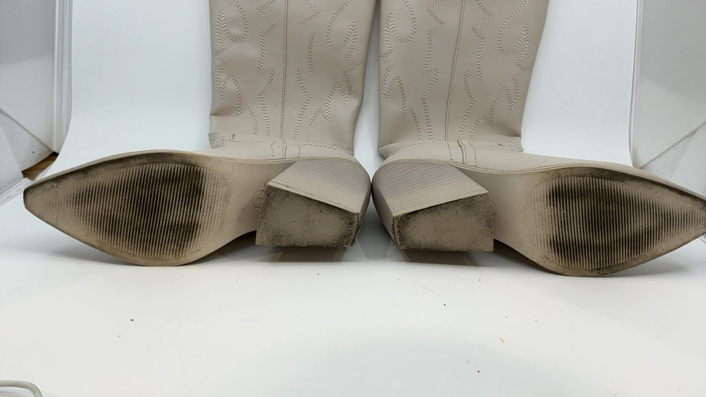 Madden Girl Women's Arizona Western Boot, Bone Paris, 7 - Image 9