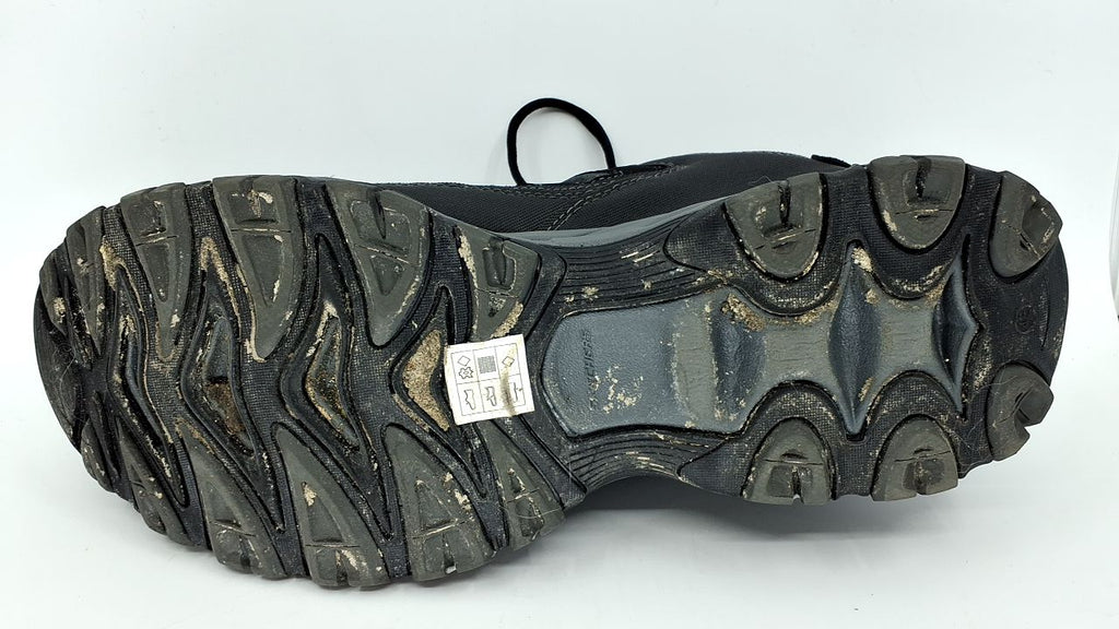 Skechers Men's Cankton Steel Toe Construction Shoe – Electrical Hazard Rated, Memory Foam, Black/Charcoal, 13 Wide - Image 4