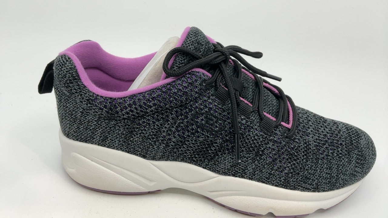 Propét womens Stability Fly Sneaker, Black/Berry, 8 Narrow US - Image 6