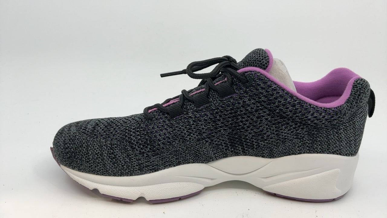 Propét womens Stability Fly Sneaker, Black/Berry, 8 Narrow US - Image 7