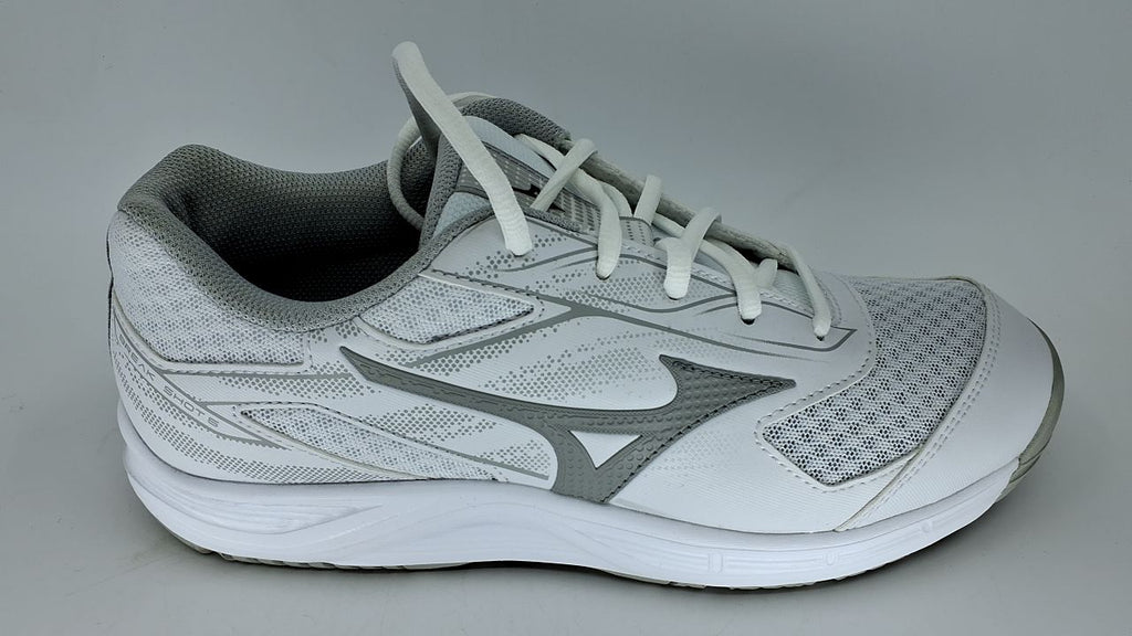 Mizuno Break Shot 5 AC Women's Racquet Sports Shoe Tennis, White/Ultimate Grey, 9.5 - Image 2