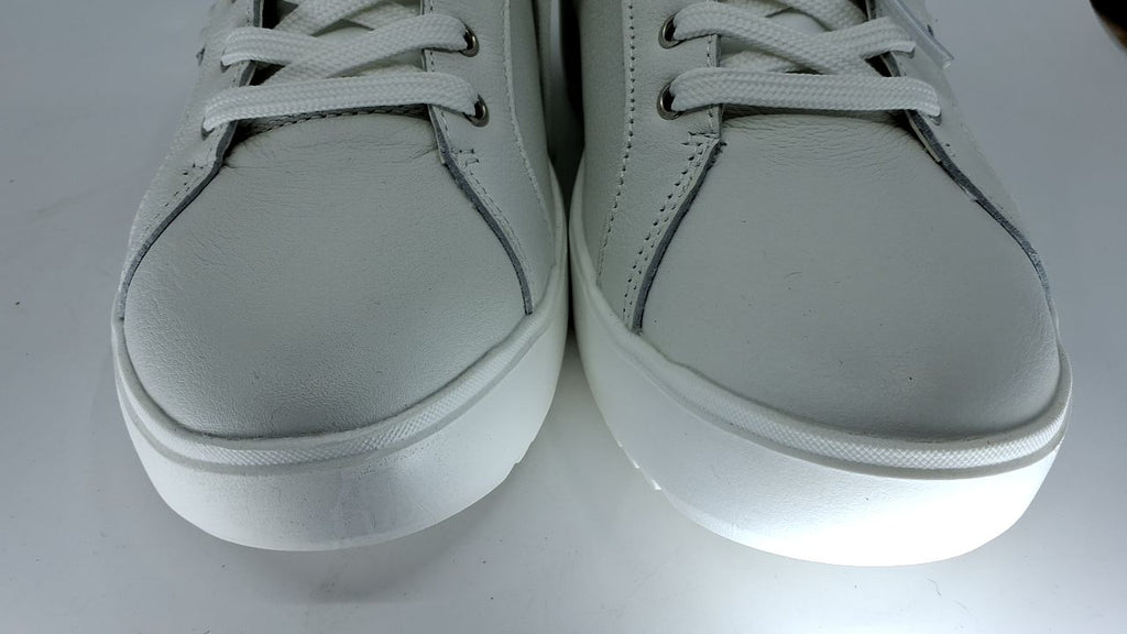 Vionic Women's Kearny Lace Up Sneaker, White Leather, 9.5 Wide - Image 9