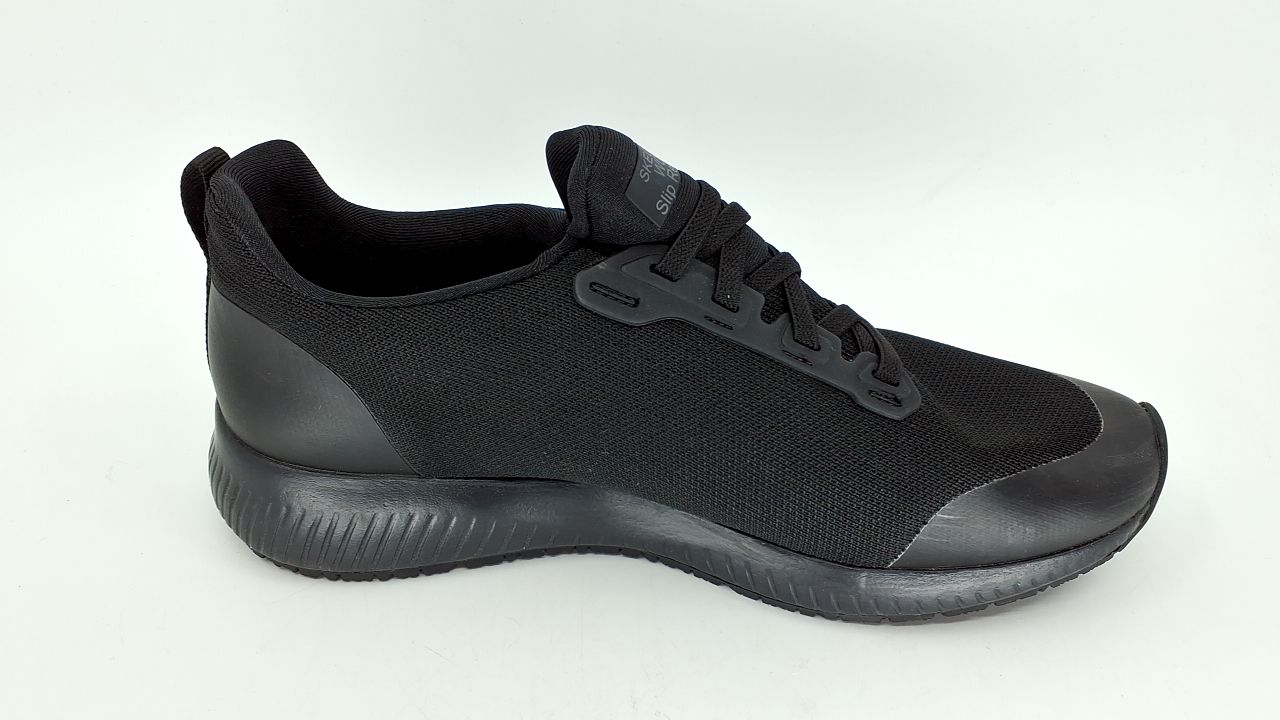 Skechers Women's Squad Sr Food Service Shoe, Black, 9 Wide - Image 6