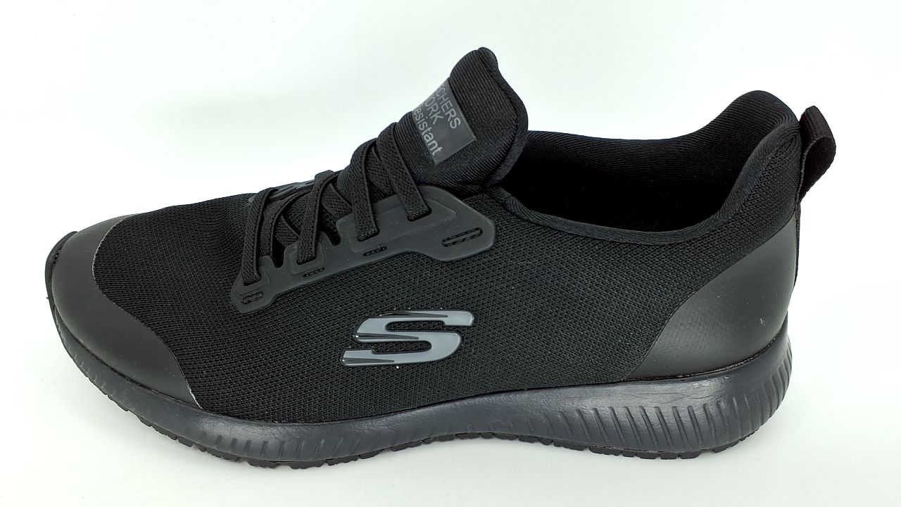Skechers Women's Squad Sr Food Service Shoe, Black, 9 Wide - Image 7