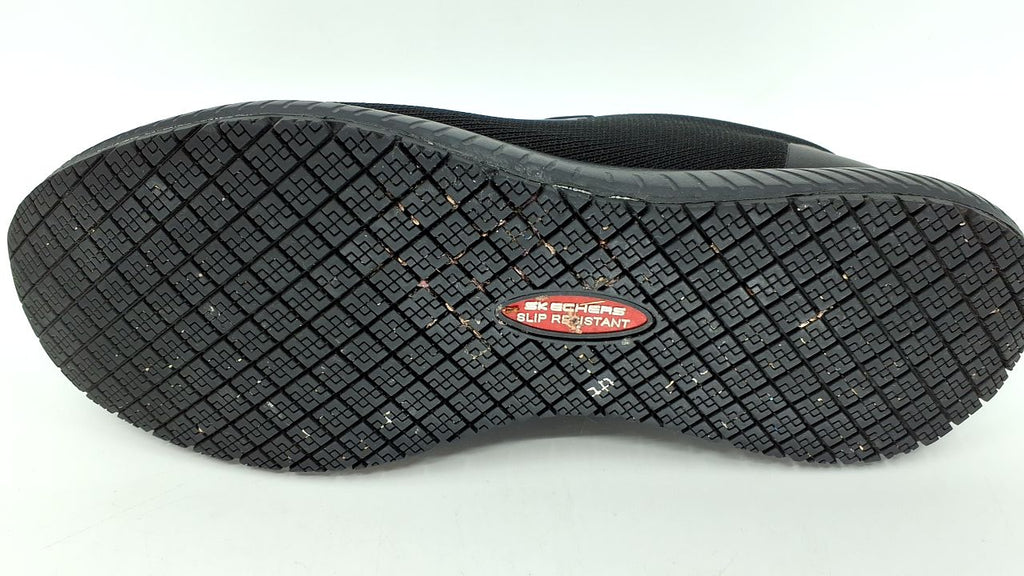 Skechers Women's Squad Sr Food Service Shoe, Black, 9 Wide - Image 8
