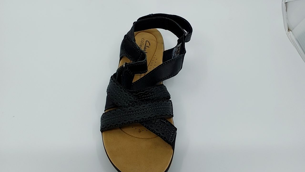 Clarks Women's Laurieann Rena Flat Sandal, Black Combi, 7 - Image 8