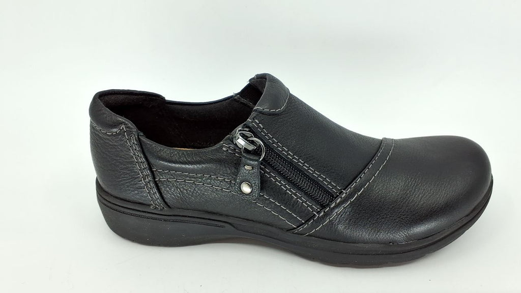 Clarks Women's Carleigh Ray Oxford, Black Leather, 7 Narrow - Image 6