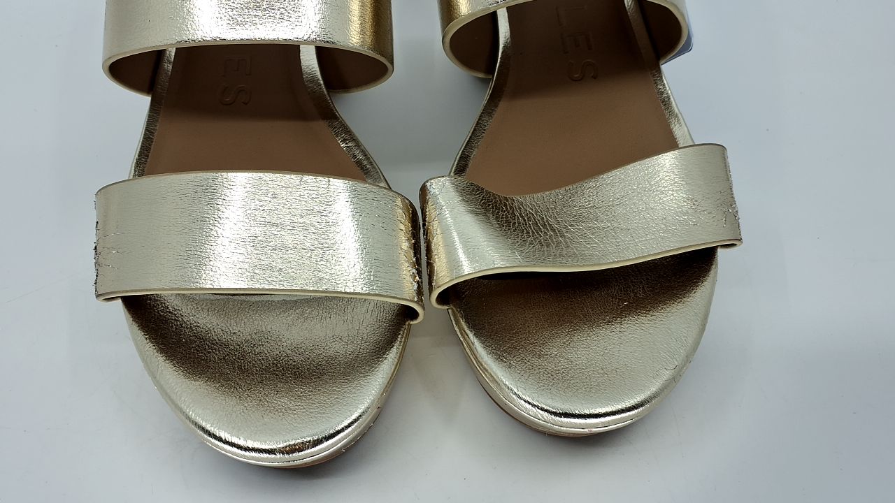 Aerosoles Women's CAMILIA Heeled Sandal, Soft Gold PU, 7 Wide - Image 10