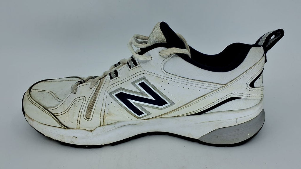 New Balance Men's 608 V5 Casual Comfort Cross Trainer, White/Navy, 9 - Image 2