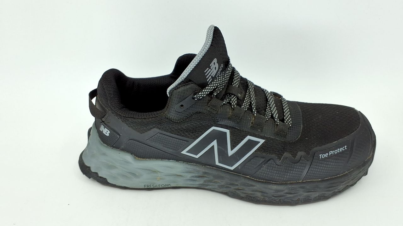 New Balance Fresh Foam Cremorne Composite Toe Safety Shoes for Men - Non Slip, Electrical Hazard - Black/Grey, Low Rise - Image 3