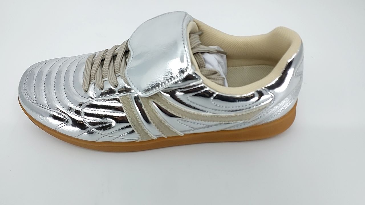 Steve Madden Women's Madrid Sneaker, Silver, 10 - Image 2