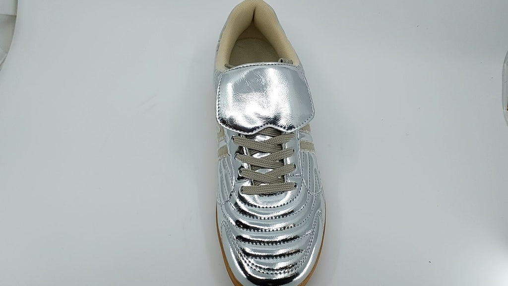 Steve Madden Women's Madrid Sneaker, Silver, 10 - Image 3