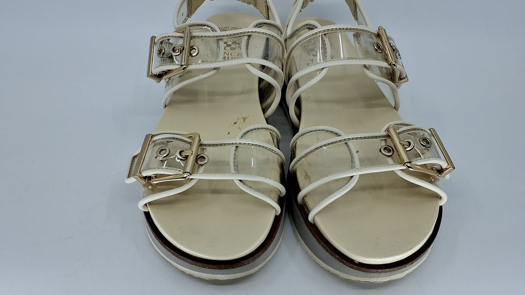 Vince Camuto Women's ANIVAY Sandal-Platform, Clear Coconut, 8 - Image 9