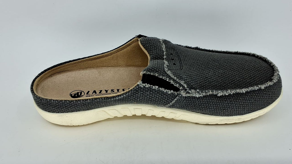 LazyStep Men's Slippers with Arch Support, Canvas Mens Orthopedic Slippers, Slip on Clog, Trevor Indoor Outdoor Non-Slip House Shoes for Men(Charcoal, Size 10) - Image 7