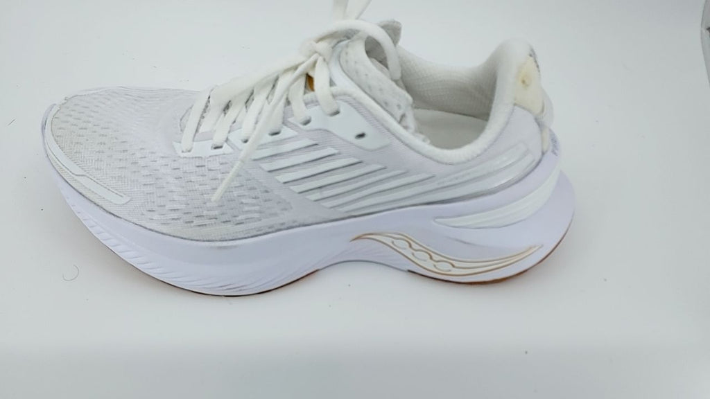 Saucony Women's Endorphin Shift 3 Running Shoe, White/Gum, 6 - Image 6