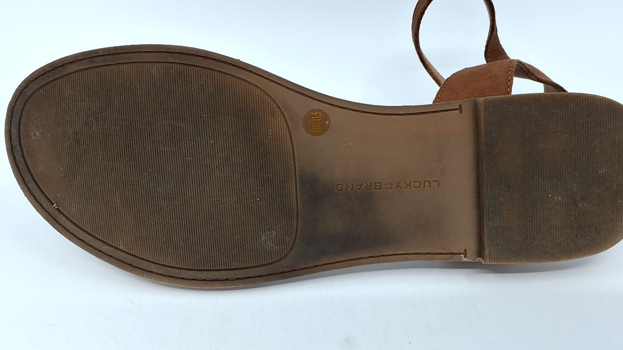 Lucky Brand Women's Kimaya Flat Sandal, Pinto, 10 - Image 4
