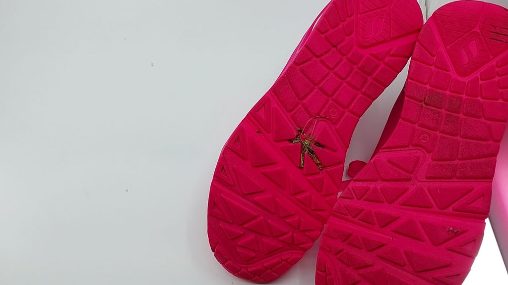 Skechers Women's Uno-Night Shades Sneaker Cooled Memory Foam, Skech-Air Midsole, Durabuck Upper, HOT Pink,  Wide - Image 5