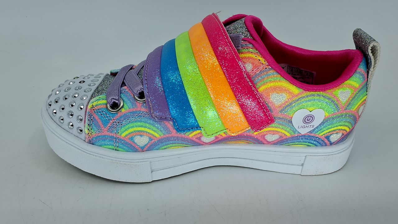 SKECHERS Girls Twinkle Sparks-Cloud Cutie Sneaker, Multi, 11.5 Little Kid - Image 3