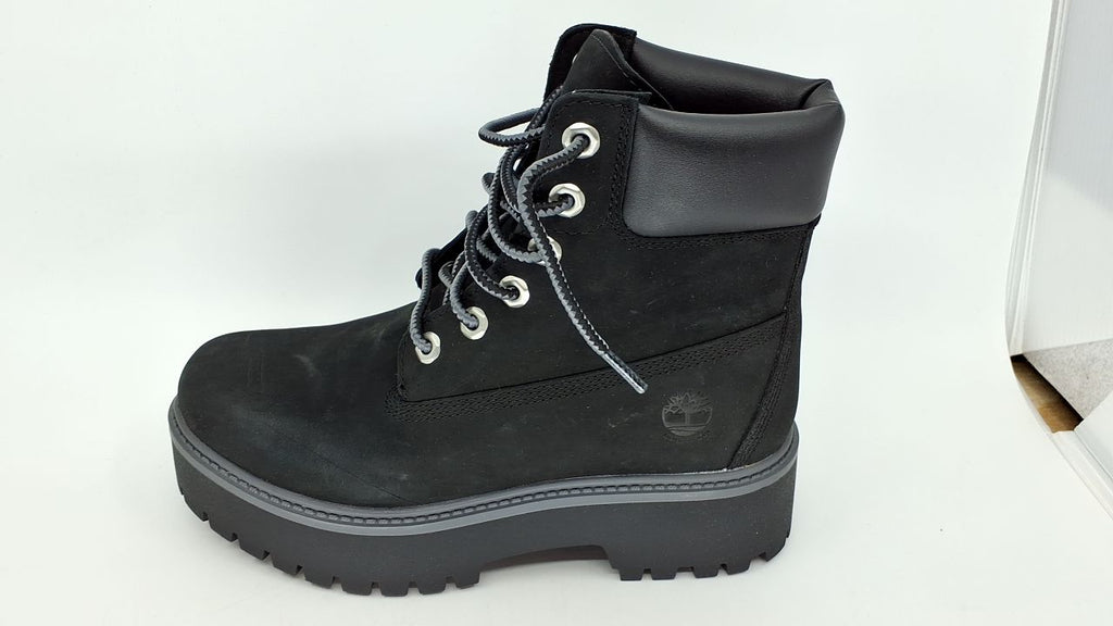 Timberland Women's Stone Street 6 Inch Lace Up Waterproof Boot, Jet Black-NEW 2024, 7.5 Medium - Image 6