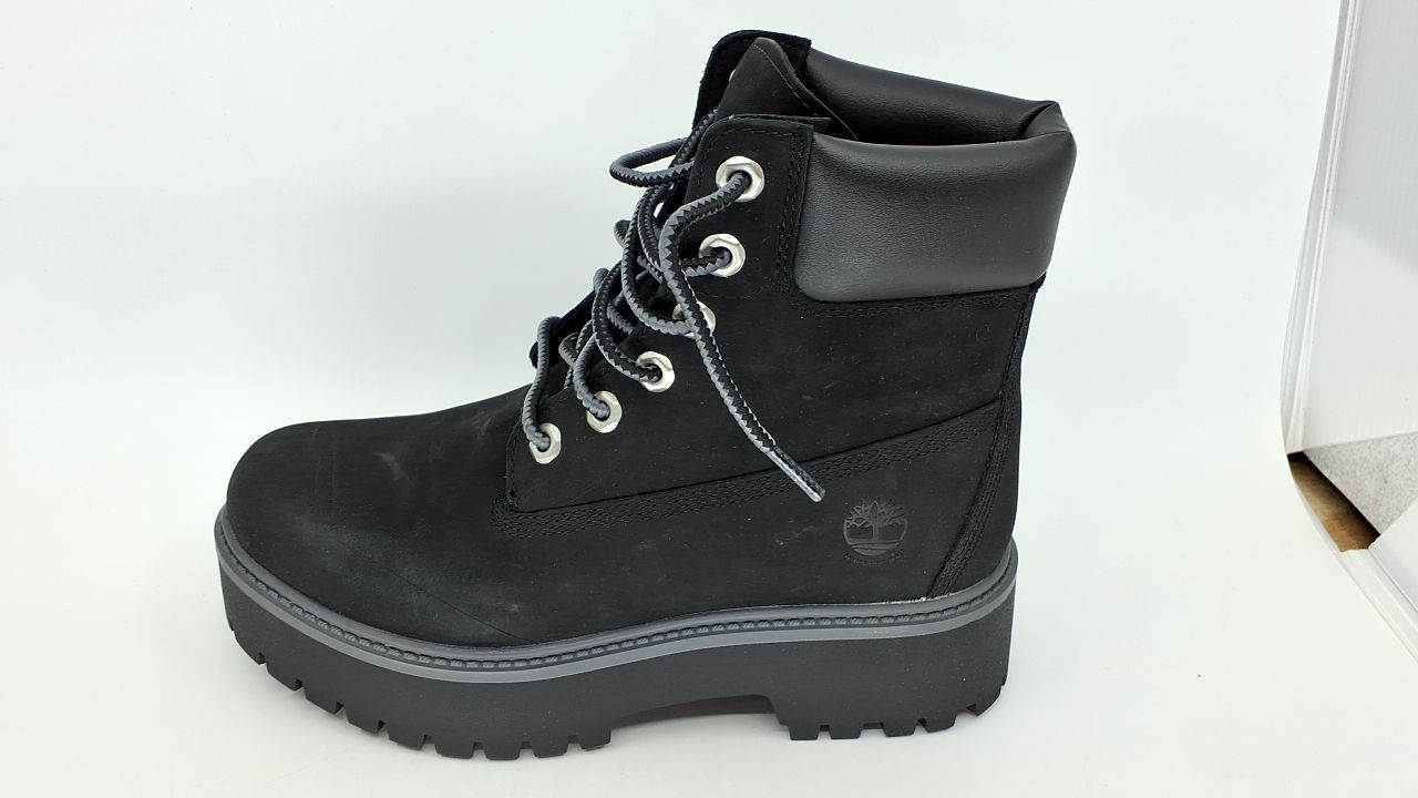 Timberland Women's Stone Street 6 Inch Lace Up Waterproof Boot, Jet Black-NEW 2024, 7.5 Medium - Image 6