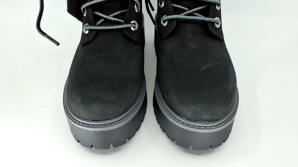 Timberland Women's Stone Street 6 Inch Lace Up Waterproof Boot, Jet Black-NEW 2024, 7.5 Medium - Image 9