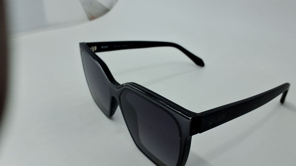 Quay - Womens Sunglasses, Polarized Square Lenses with UV Protection, Oversized Sunglasses (Level Up, Black) - Image 8