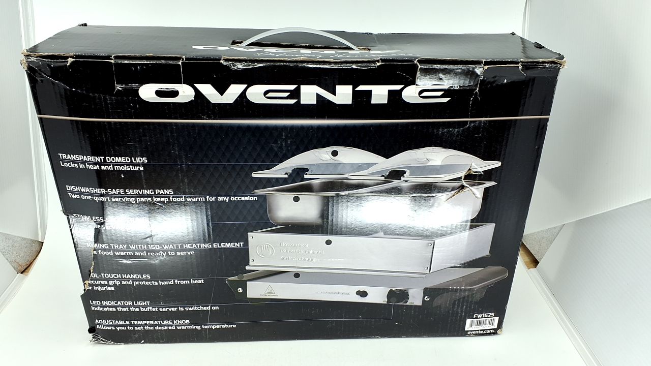 OVENTE Electric Buffet Server & Food Warmer with Two 1.5 Qt Stainless Steel Chafing Dishes, Adjustable Temperature Control – Warming Tray for Parties, Dinners & Events, Silver FW152S - Image 6