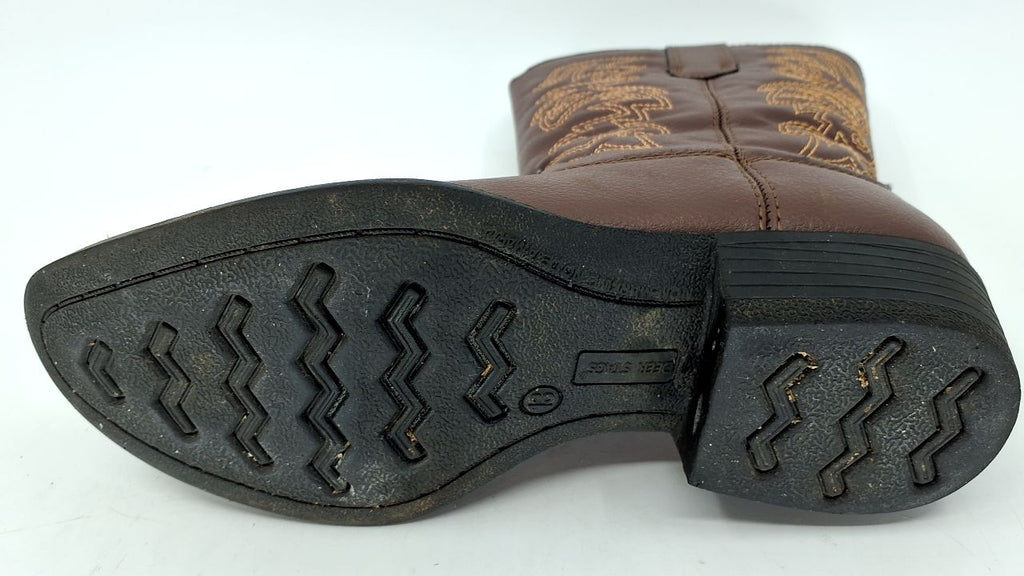 Deer Stags Boy's Ranch Western Boot, Dark Brown, 3 Little Kid - Image 4
