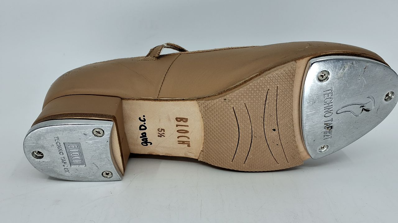 Bloch Dance Women's Tap-On Tap Shoe, Tan, 7.5 M US - Image 4