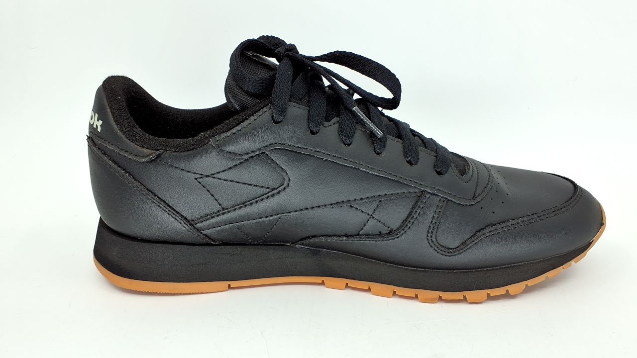 Reebok Classic Leather Sneakers for Women - Black or White Tennis Shoes Womens Size 5 to 12, Core Black/Pure Grey5/Reebok Gum3, 9.5 - Image 2