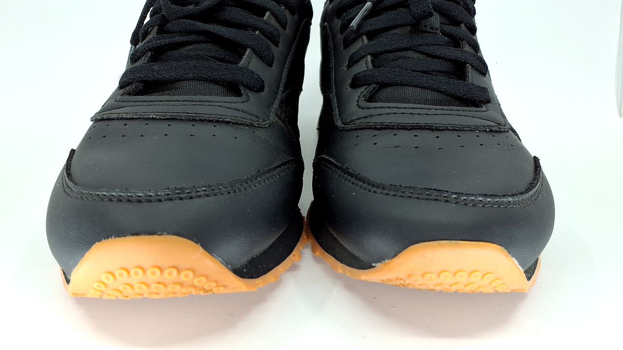 Reebok Classic Leather Sneakers for Women - Black or White Tennis Shoes Womens Size 5 to 12, Core Black/Pure Grey5/Reebok Gum3, 9.5 - Image 5