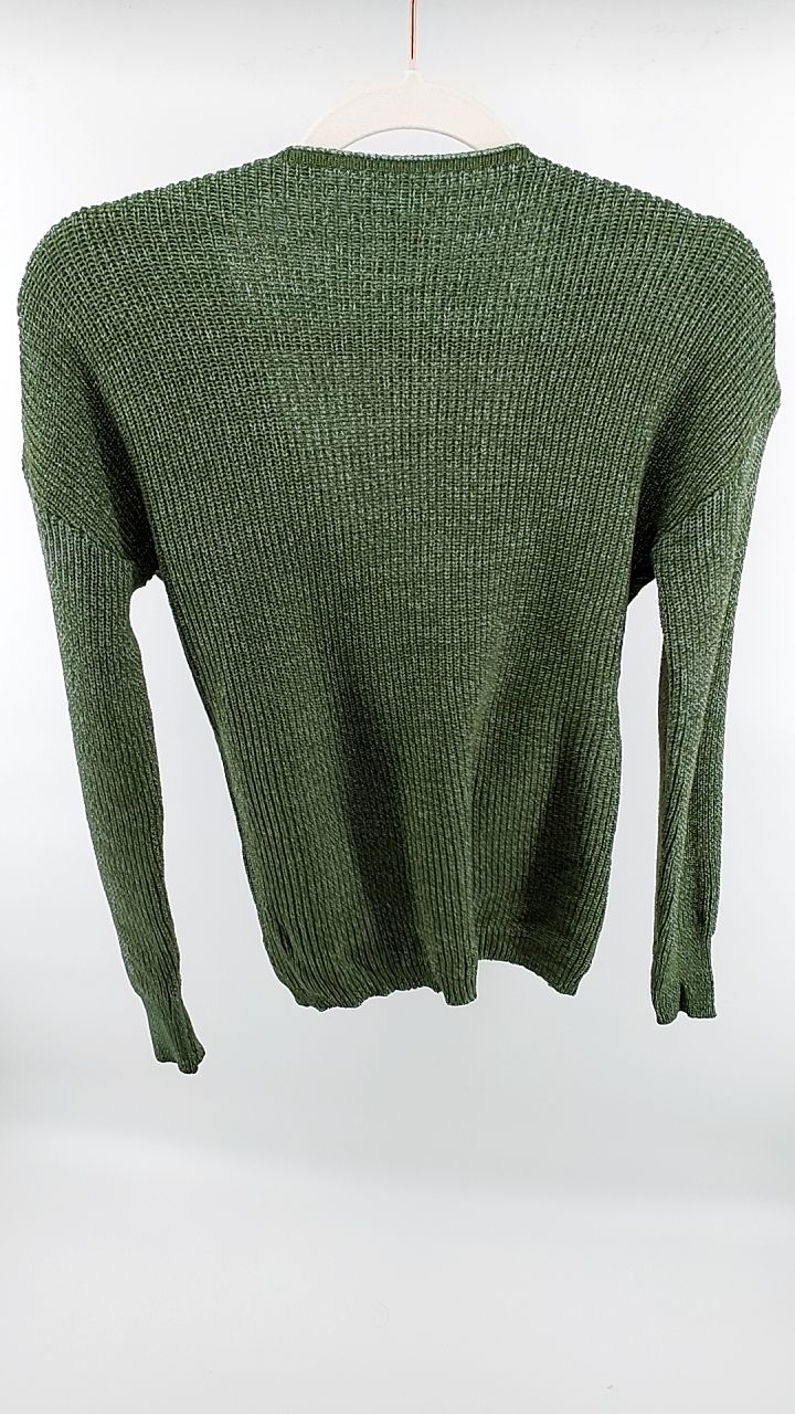 Surplice Long Sleeve Knit Top