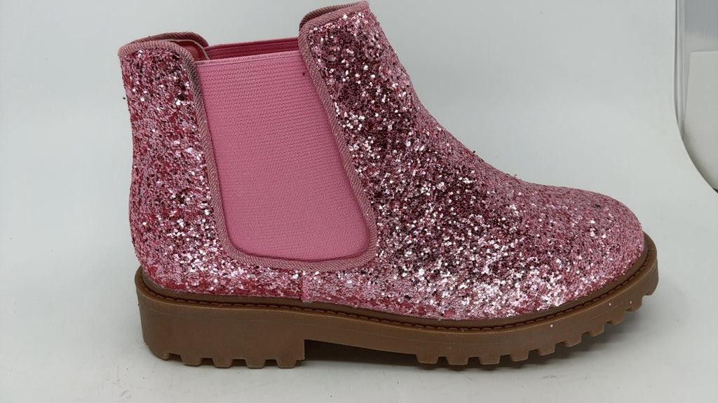 Harvest Land Girl Boots Kids Ankle Boots Warm Side Zipper Boots Low heel Short Booties Winter Snow Boots Anti-Slip Outdoor Shoes for Little Kids/Big Kids Pink Size 3 - Image 3