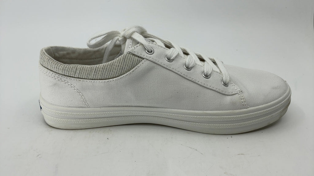Keds Courty Core Lace Up, Sneaker Womens, White Leather, 6.5 Wide - Image 3