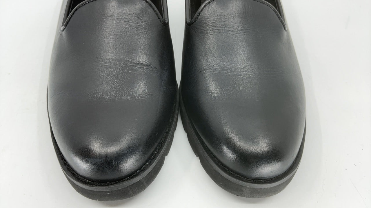 Vionic Women’s Aster Willa Wedge- Supportive Arch Support Dress Shoes for Women That Include an Orthotic Black Leather 8 Wide - Image 5