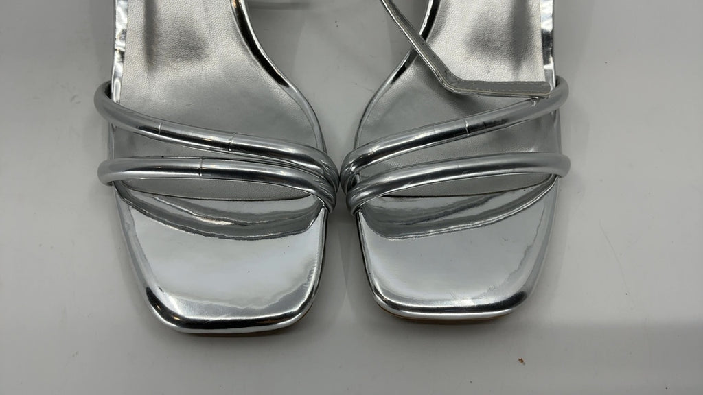 DREAM PAIRS Women's Chunky Strappy Heels Square Open Toe Ankle Buckle Low Heels Sandals for Daily Wedding Party Dress,Size 6.5,Silver,SDHS2496W - Image 5
