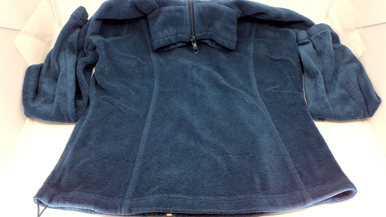 Columbia Womens Benton Springs Full Zip Fleece, Columbia Navy, Medium - Image 3