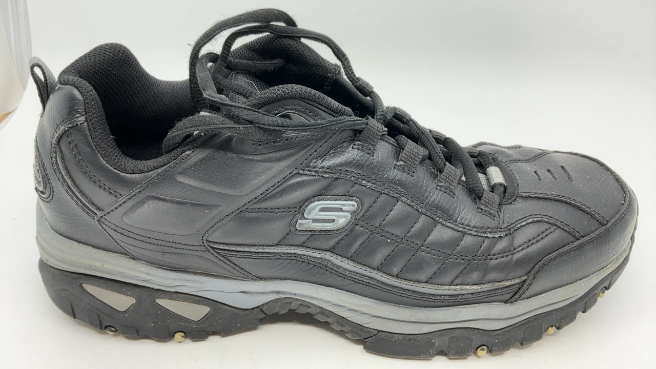 Skechers mens Energy Afterburn Shoes Lace-Up Sneaker, Black/Grey, 14 - Image 3