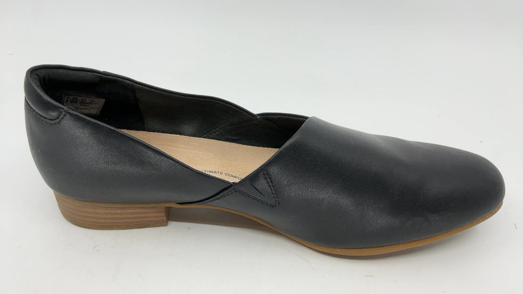 Clarks Women's Juliet Palm Loafer, Black Leather, 12 W US - Image 3