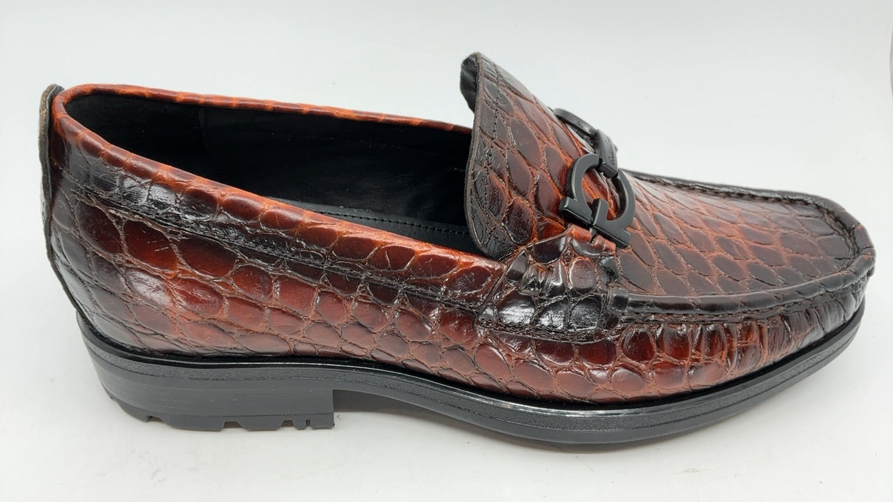 Mens Luxury Leather Penny Loafer, Fashion Comfort Dress Shoes Classical Handmade Slip on Loafer Shoes for Men (Brown) - Image 3