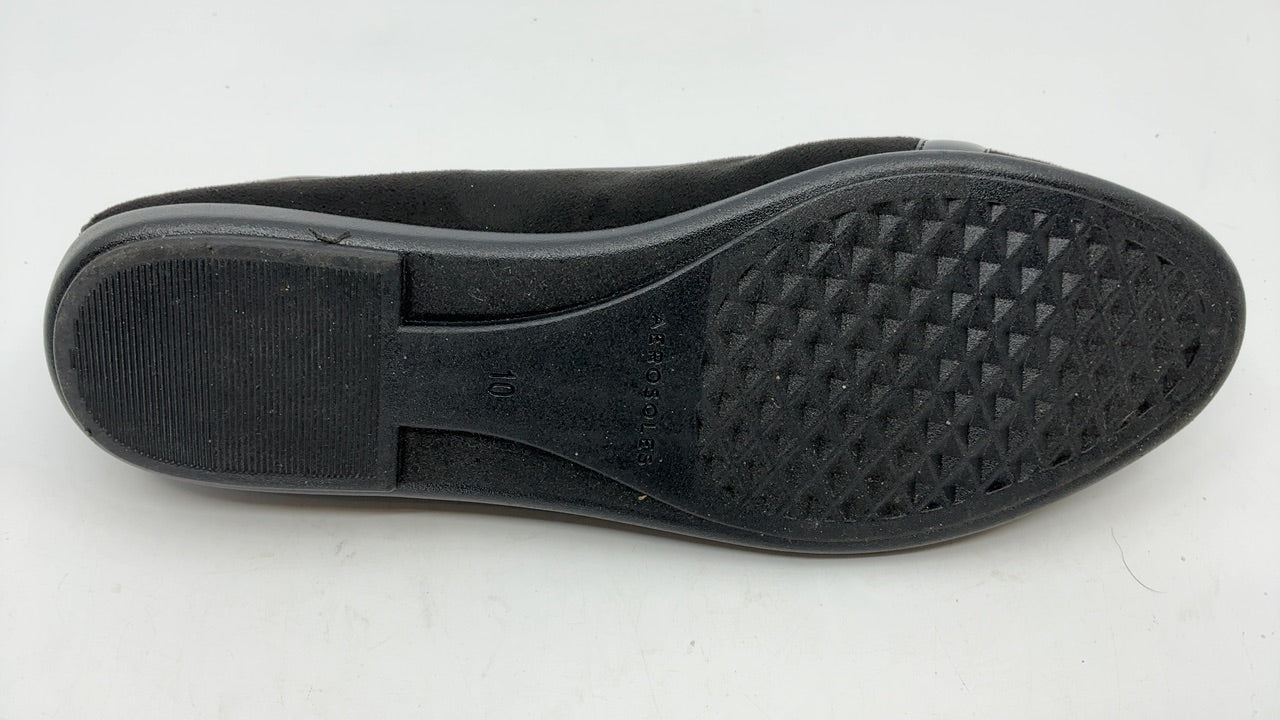Aerosoles Big Bet Ballet Flat, Black Faux Suede, 10M - Image 4