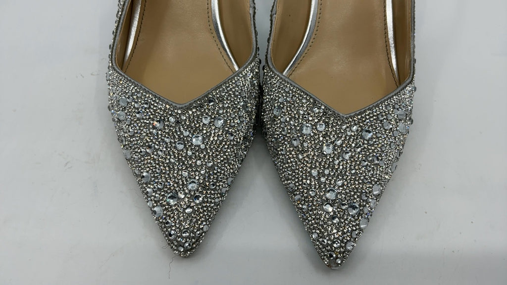 Betsey Johnson Women's Clark Pump, Silver, 9.5 - Image 5